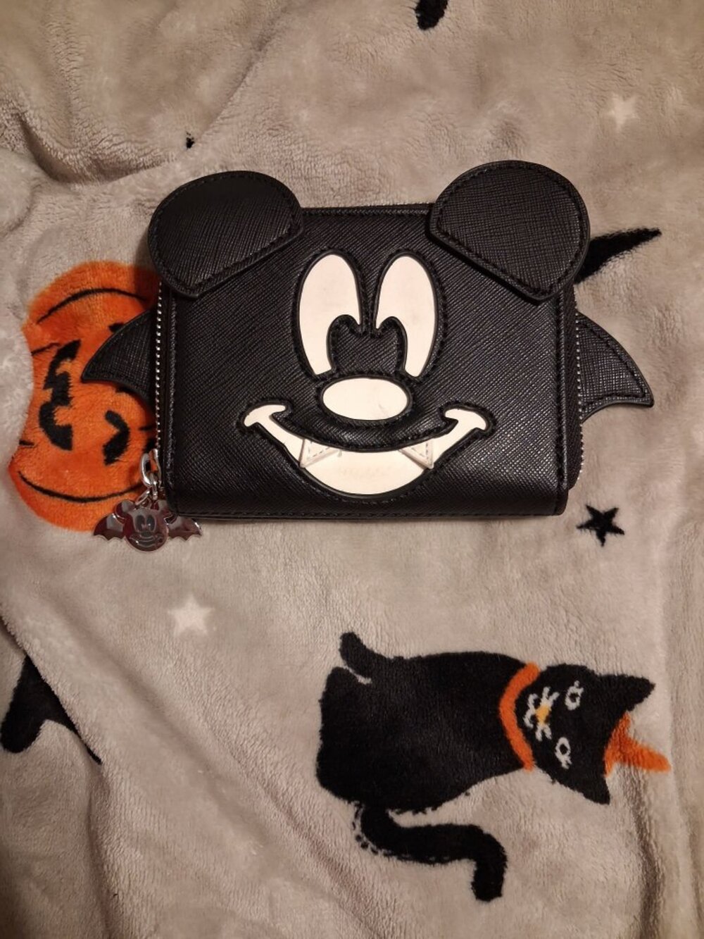 Loungefly Disney Mickey Mouse Bat Glow In The Dark Wallet